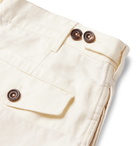 Drake's - Slim-Fit Pleated Linen Shorts - White