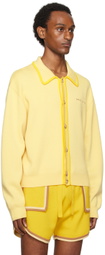 King & Tuckfield Yellow Bomber Cardigan