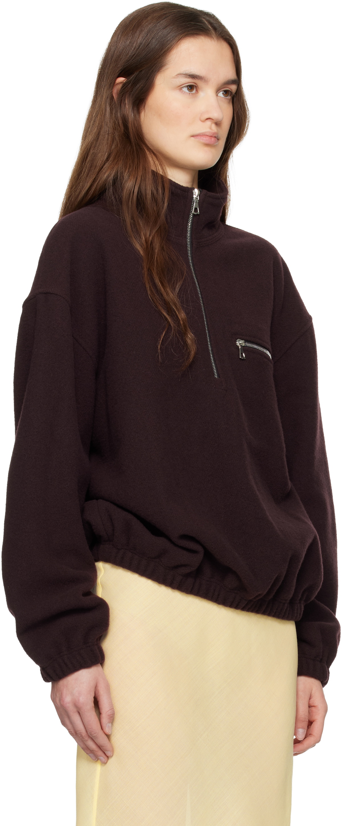 Rier Purple Fleece Tourbe Sweatshirt