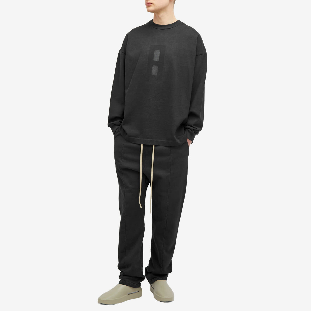 Fear of God Men's Long Sleeve Airbrush 8 T-Shirt in Black