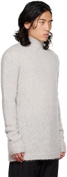 Rick Owens Gray Oversized Sweater