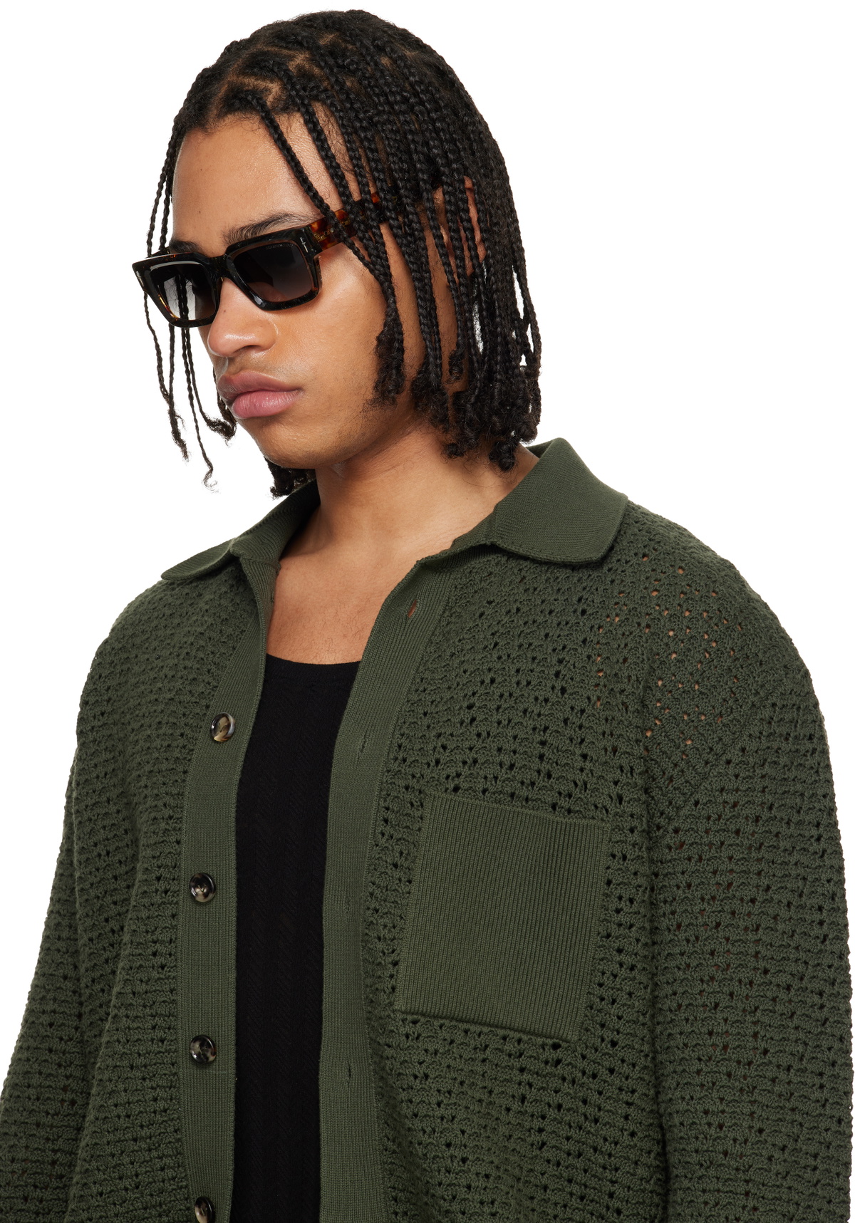 Cutler and Gross Brown & Black The Great Frog Edition Titan Square Sunglasses