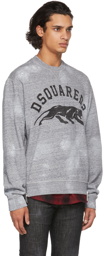 Dsquared2 Grey Layered Logo Sweatshirt