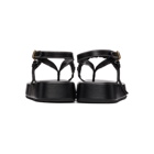 JW Anderson Black Flatform Sandals