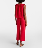 Velvet Lola linen wide-leg pants