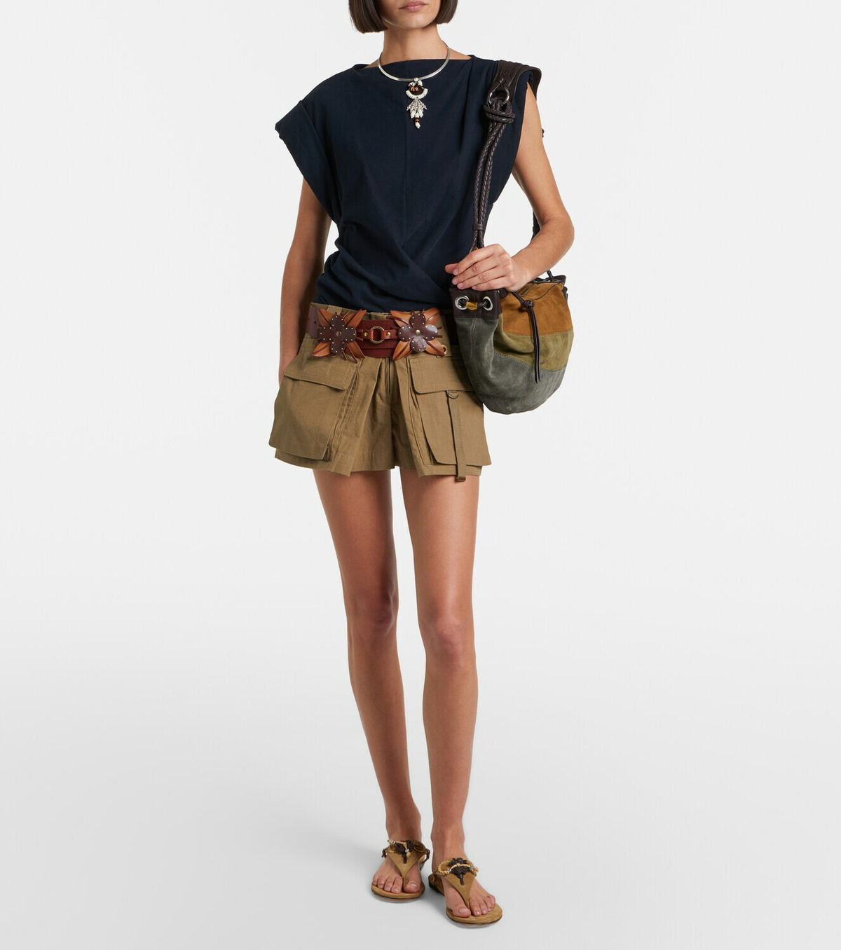 Isabel Marant Elato suede thong sandals