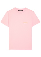 Jacquemus Le T-shirt Gros Grain Logo Cotton T-shirt Pink