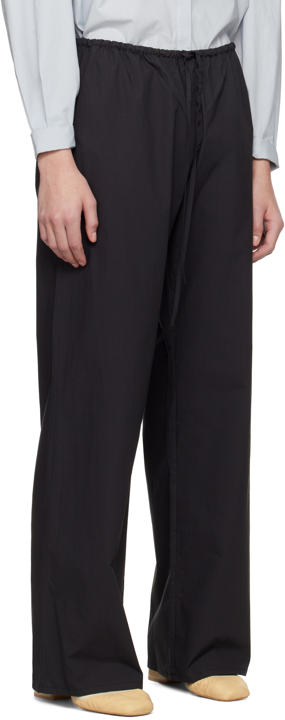 Matteau Black Drawcord Trousers
