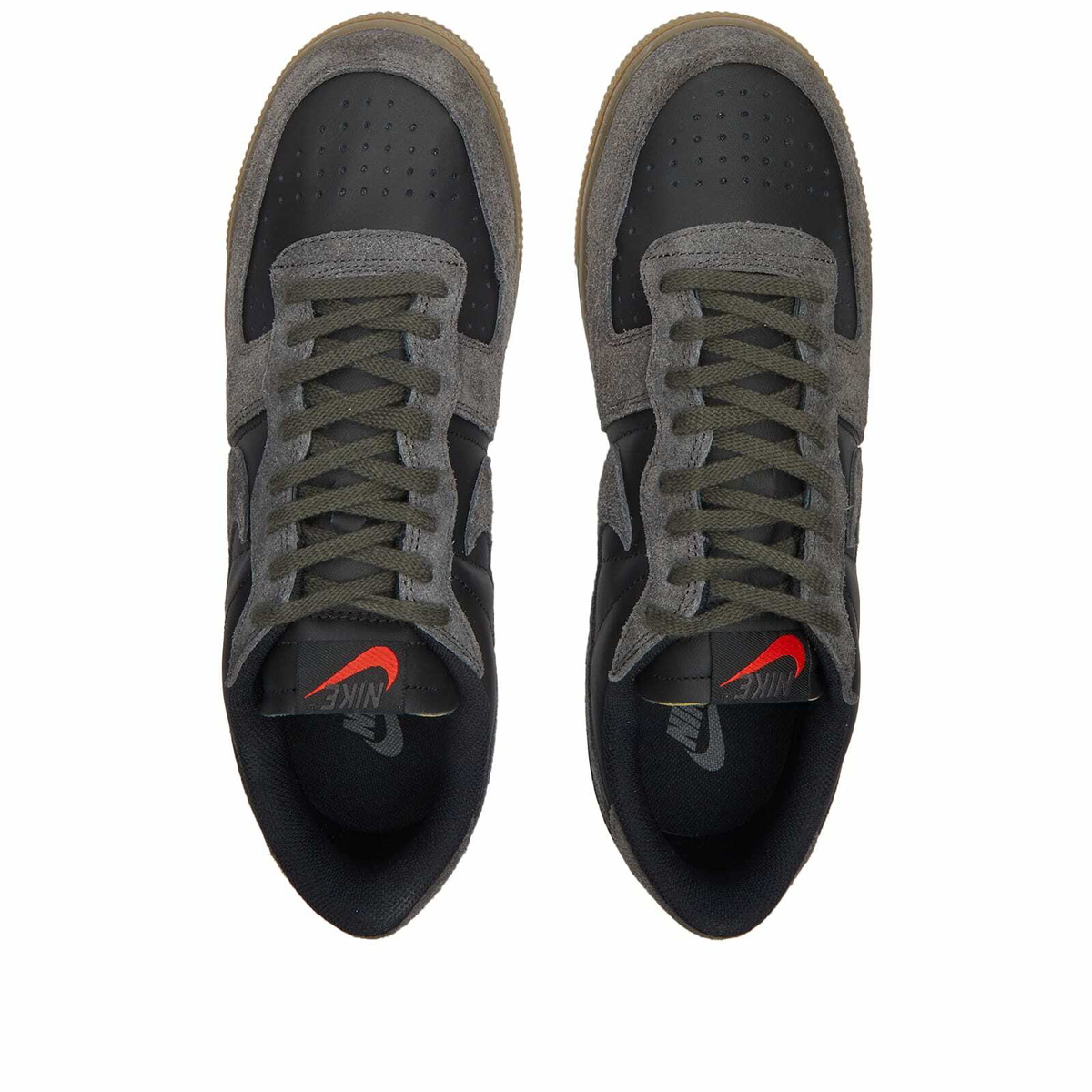 Nike Mens Terminator Low Sneakers In Blackmedium Ash Nike