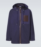 Loewe Leather-trimmed ripstop jacket