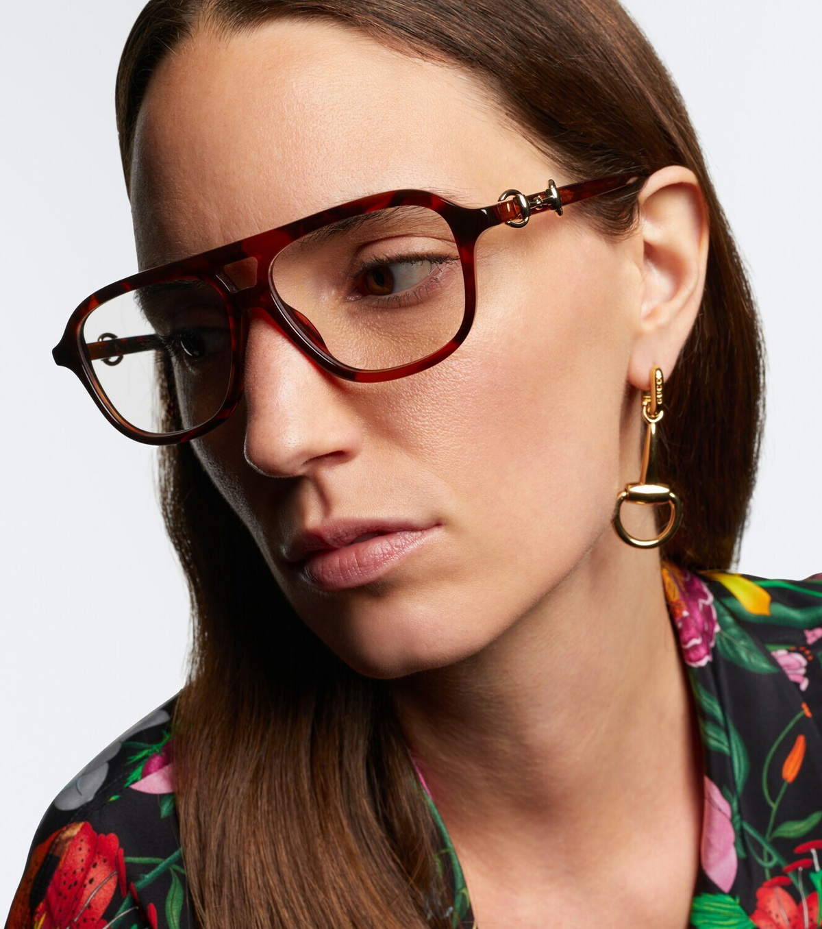 Gucci Horsebit navigator glasses