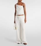 SIR Rosalia mid-rise ramie wed-leg pants