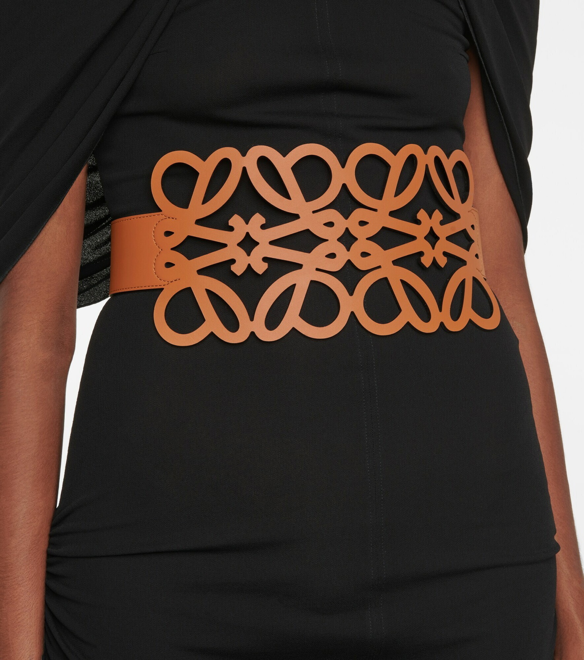 Loewe - Anagram cutout leather corset belt Loewe