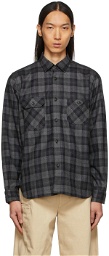 Junya Watanabe Grey 'eYe' Check Flannel Shirt