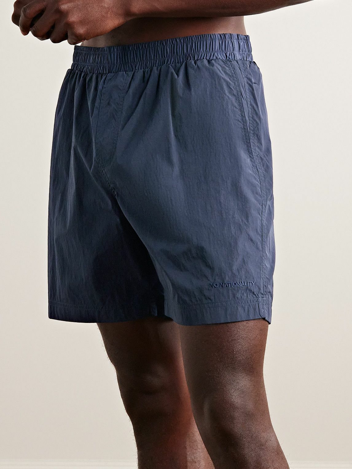 NN07 - Warren 1442 Straight-Leg Mid-Length Recycled Swim Shorts - Blue NN07