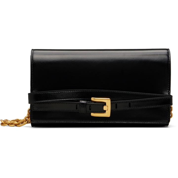 Photo: BALMAIN Black Shuffle Calfskin Wallet Bag