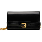 BALMAIN Black Shuffle Calfskin Wallet Bag