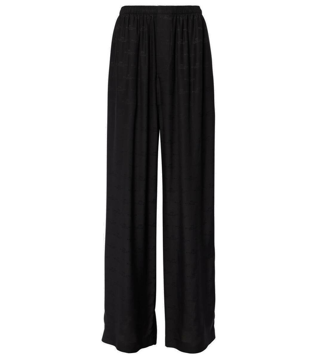 Balenciaga Black Logo Pyjama Pants Balenciaga