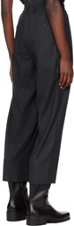 LE17SEPTEMBRE Gray Belted Trousers