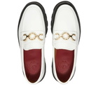 Grenson Women's Nina Chunky Loafer in White Rub Off