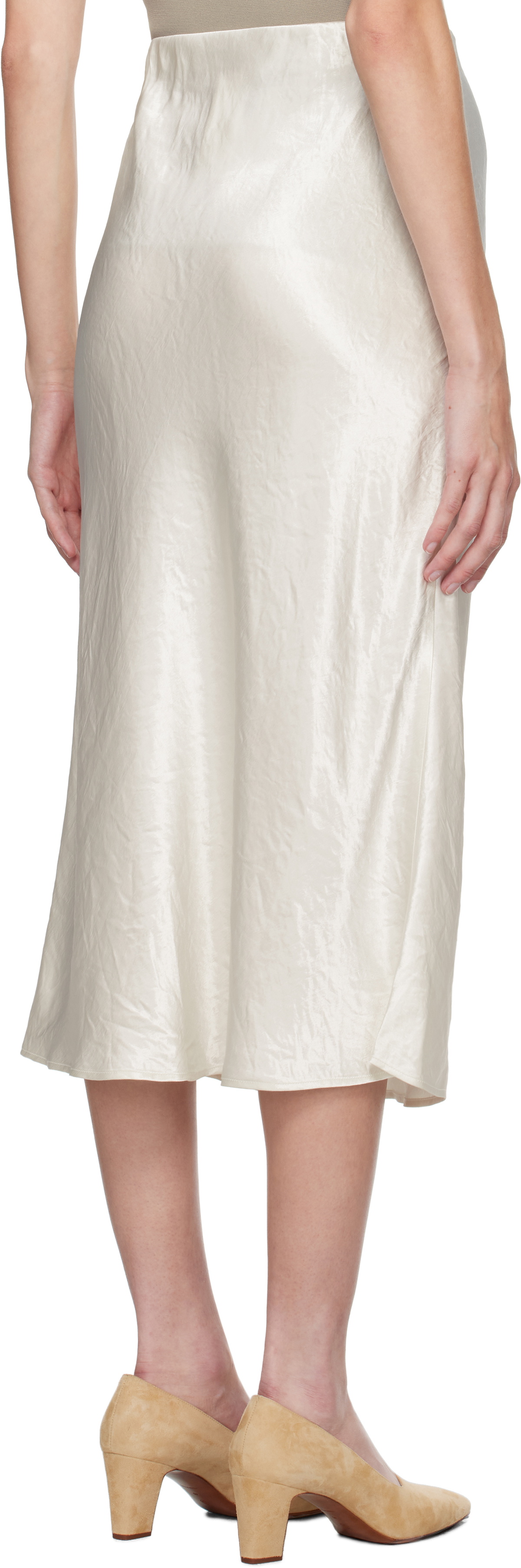 Max Mara Leisure White Alessio Midi Skirt