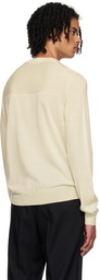 Jil Sander Off-White Crewneck Sweater