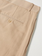 The Row - Marcello Wide-Leg Pleated Silk and Cotton-Blend Twill Trousers - Neutrals