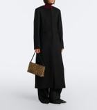 Amanu Mali leopard-print calf hair clutch