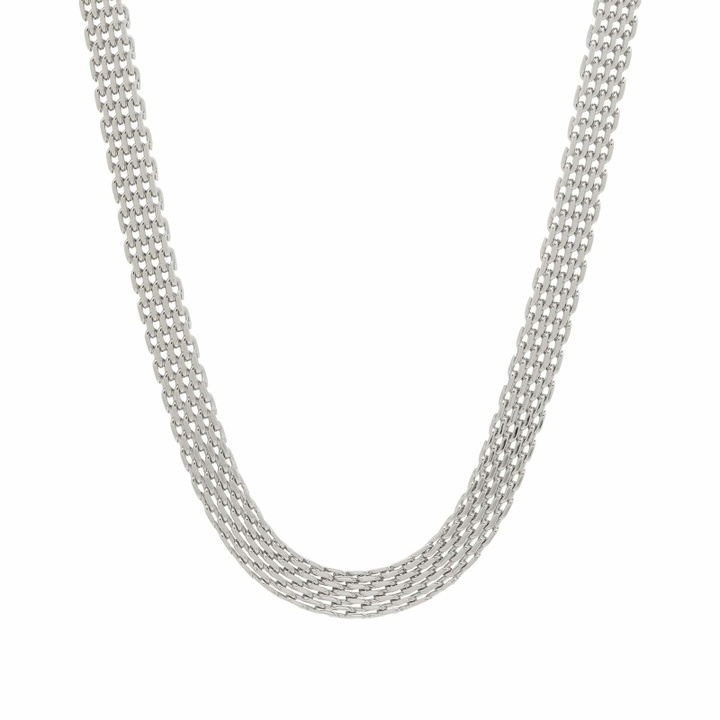 Photo: Missoma Women's Heirloom Chain Choker Necklace in Silver 