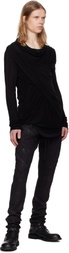 Julius Black Coated Sweatpants