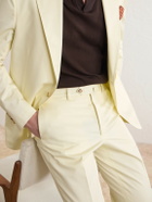 De Petrillo - Tapered Cotton-Twill Suit Trousers - Neutrals
