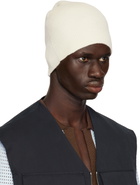 Jil Sander Off-White Rib-Knit Beanie