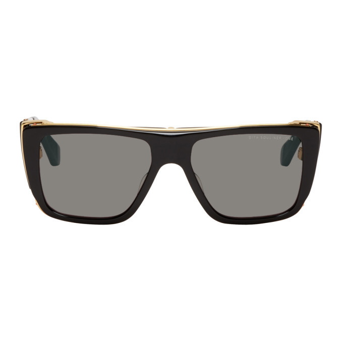 Photo: Dita Black and Gold Souliner-One Sunglasses