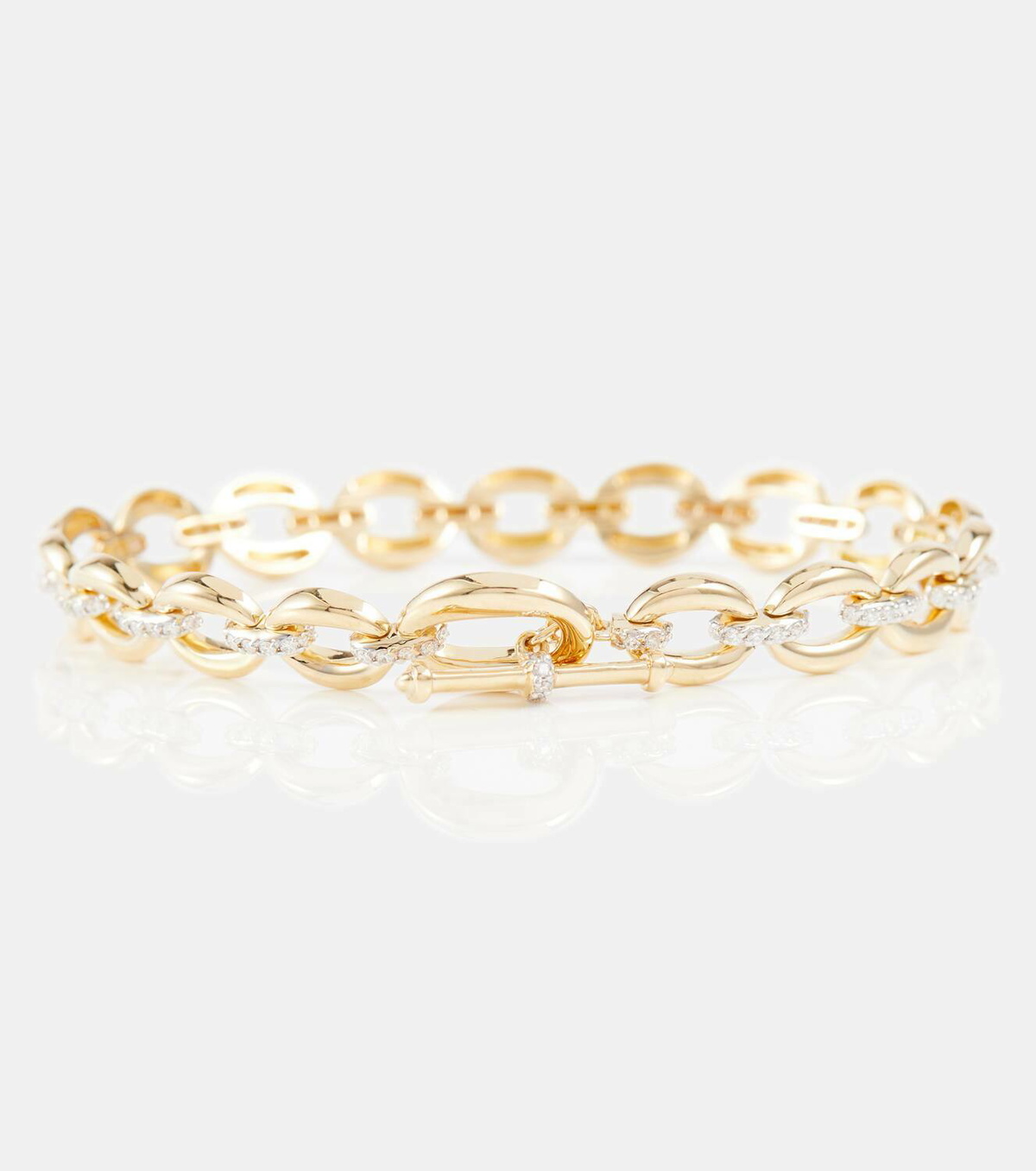Nadine Aysoy Catena 18kt gold bracelet with diamonds