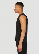 Plissé Vest Top in Black