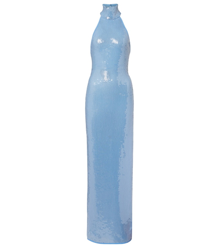 Photo: Oséree Sequined halterneck maxi dress
