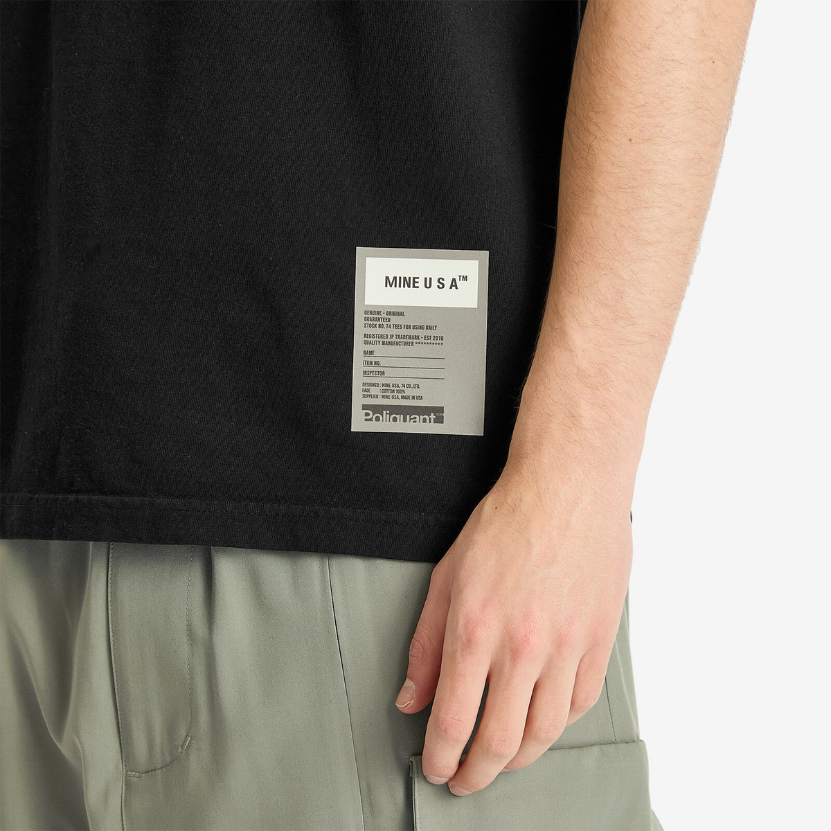 Poliquant Men's Mine T-Shirt in Black