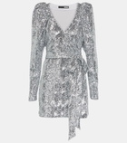 Rotate Birger Christensen Sequined wrap dress