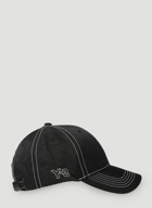 Y-3 - Stitch Baseball Cap in Black