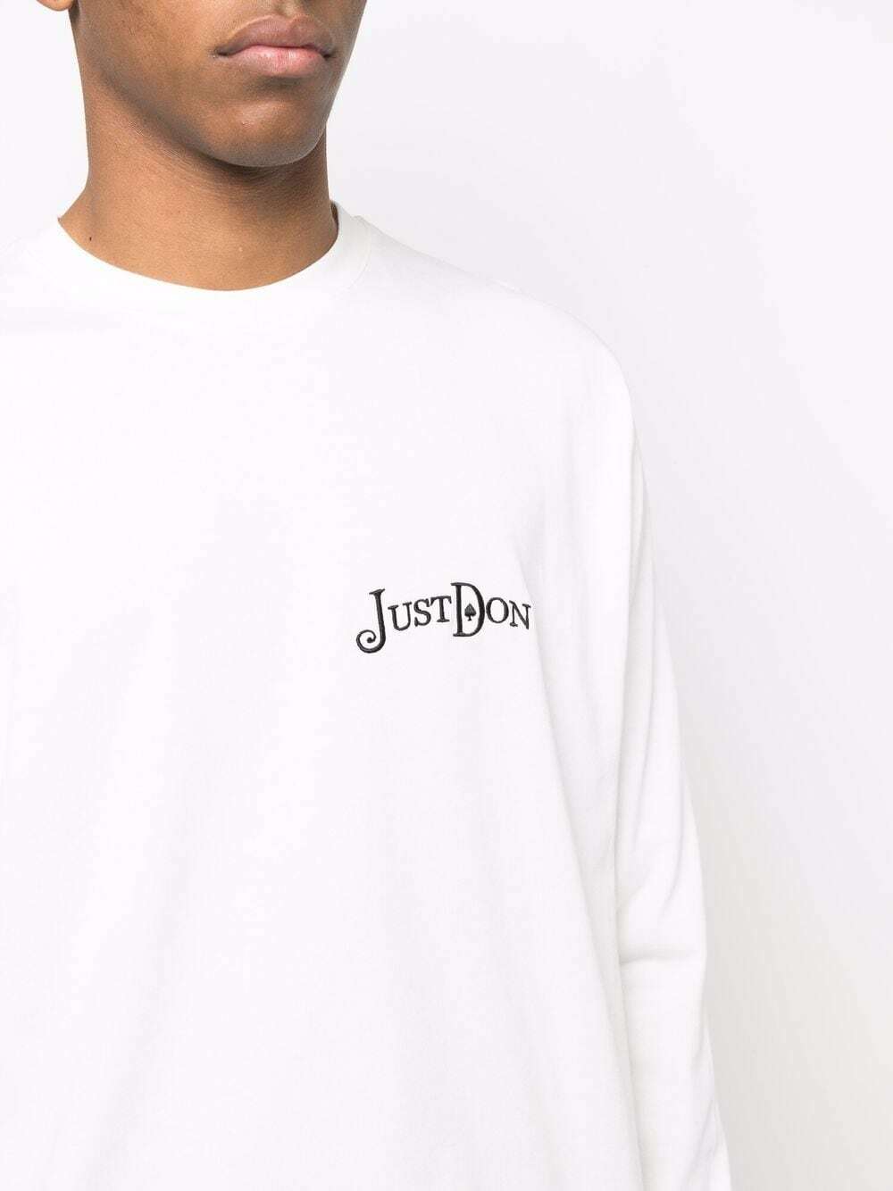 JUST DON - Cotton Logo Long Sleeve T-shirt