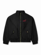 Willy Chavarria - Ruff Rider Logo-Embroidered Wool Bomber Jacket - Black