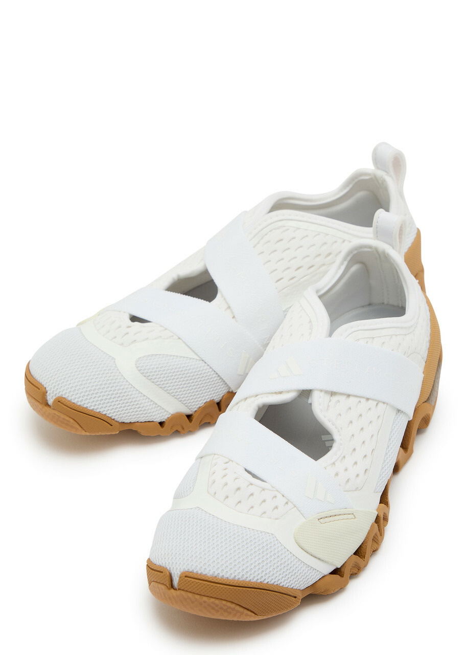 Adidas X Stella Mccartney Sportswear X Mesh-knit Sneakers White