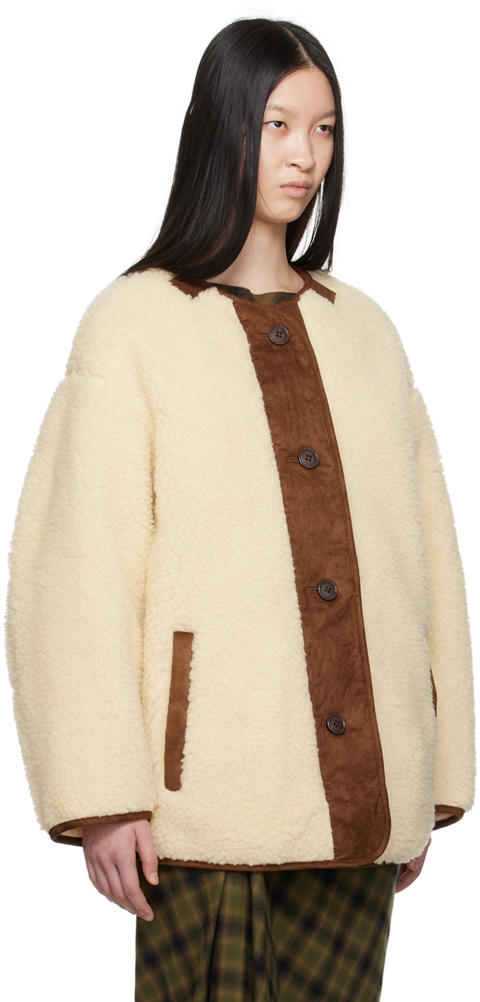 Isabel Marant Etoile Off White Memma Reversible Coat