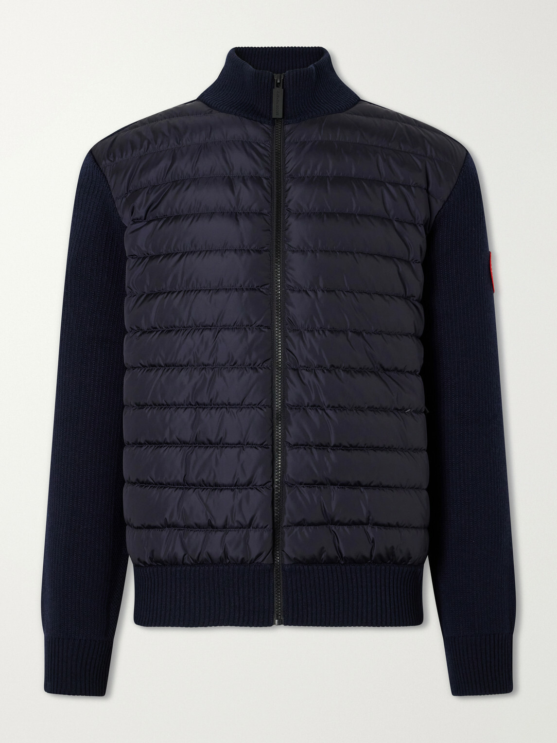 Canada Goose - HyBridge Slim-Fit Quilted Down Shell and Merino Wool Jacket - Blue