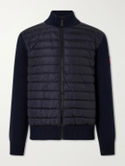 Canada Goose - HyBridge Slim-Fit Quilted Down Shell and Merino Wool Jacket - Blue