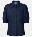 Gabriela Hearst Sansi cotton and linen denim shirt