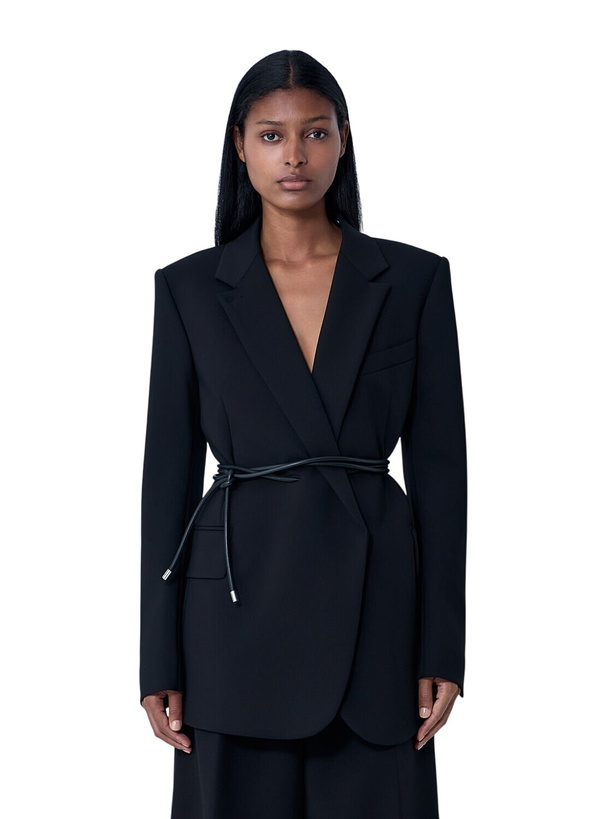 Photo: Sportmax Belted Single-Breasted Blazer