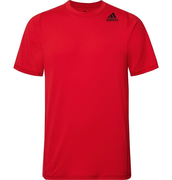 Photo: Adidas Sport - Techfit Climalite T-Shirt - Red