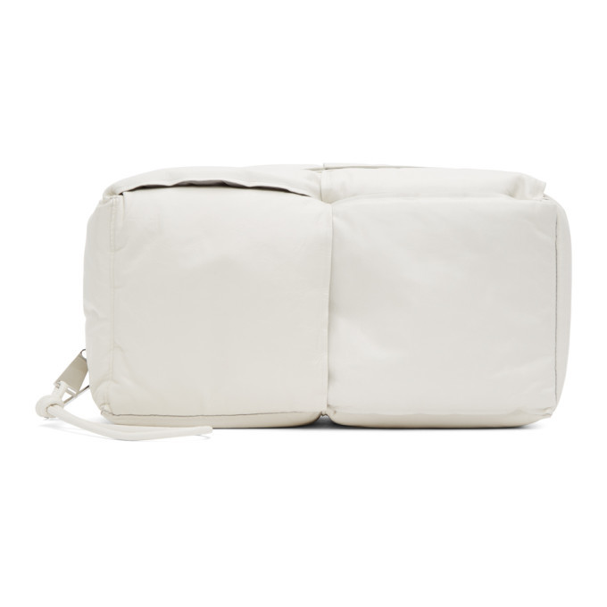 Photo: Bottega Veneta White Intrecciato Padded Pouch