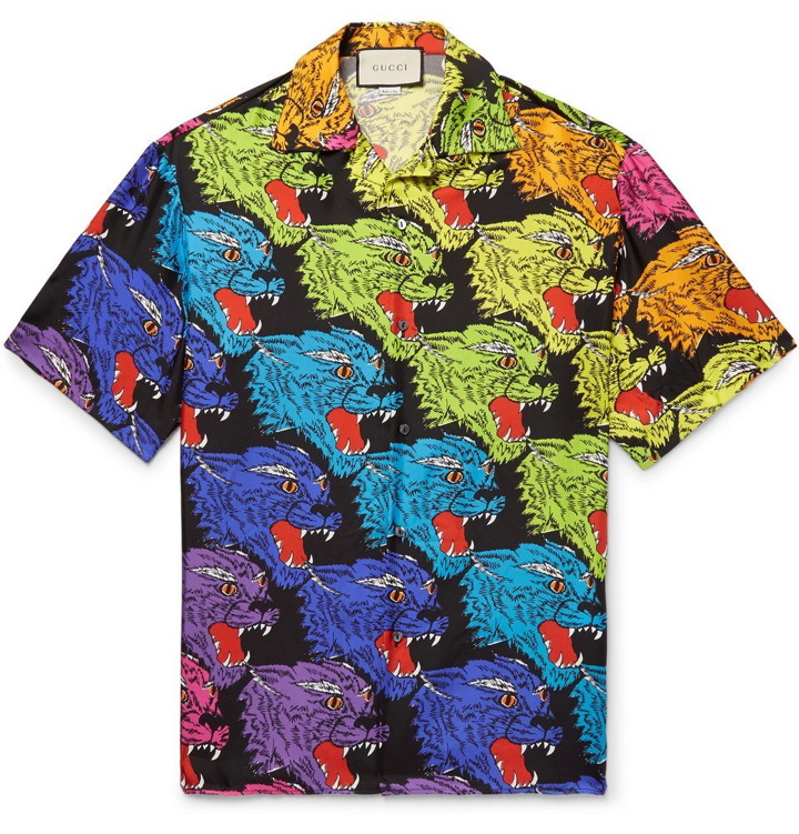 Photo: Gucci - Camp-Collar Printed Silk-Twill Shirt - Men - Multi